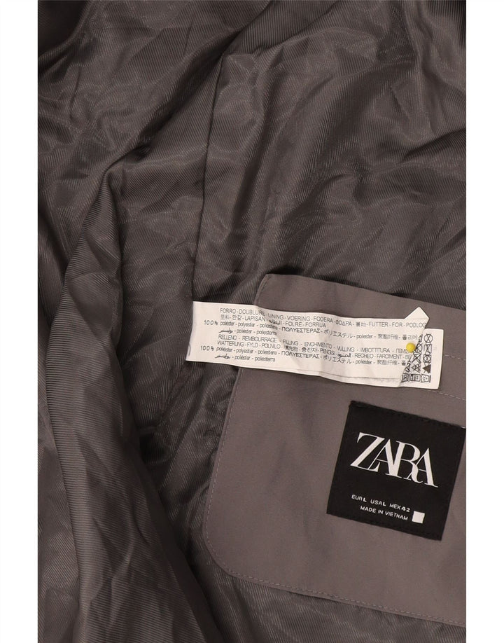 Gilet da uomo Zara UK 40 grande grigio poliestere