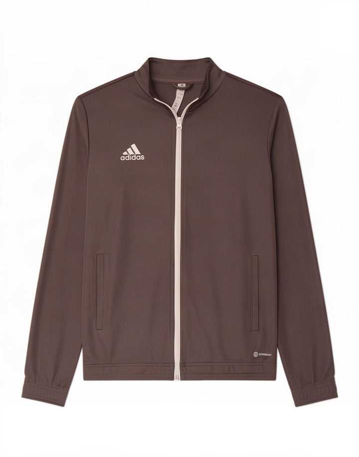Giacca superiore della tuta da uomo Adidas Aeroready in poliestere grigio medio