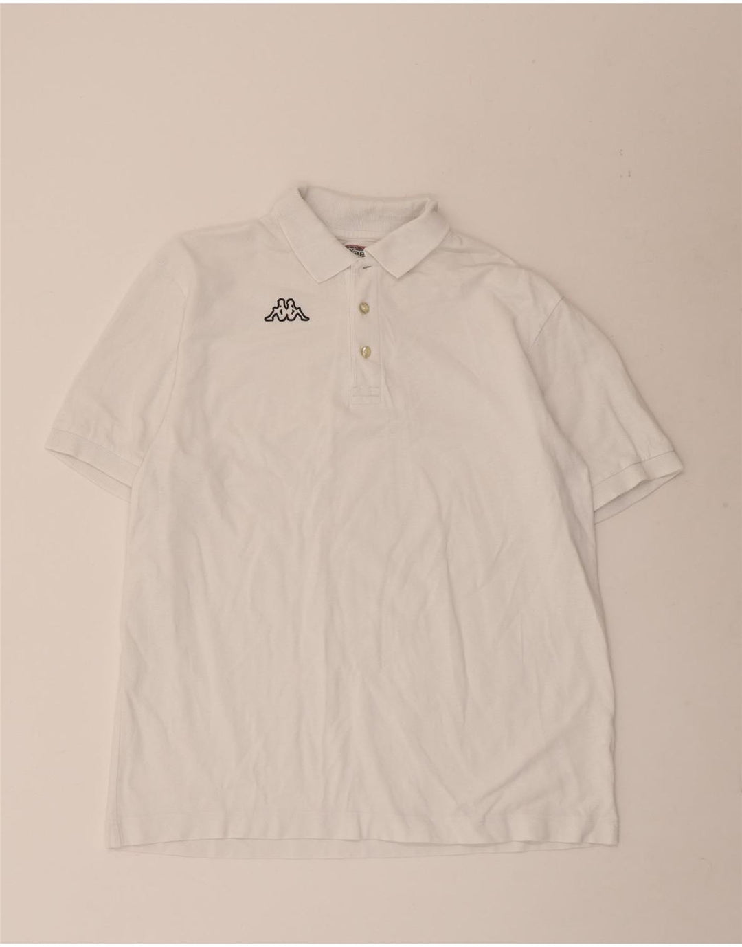 Polo Kappa Uomo XL Cotone Bianco