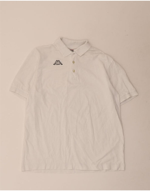 Polo Kappa Uomo XL Cotone Bianco