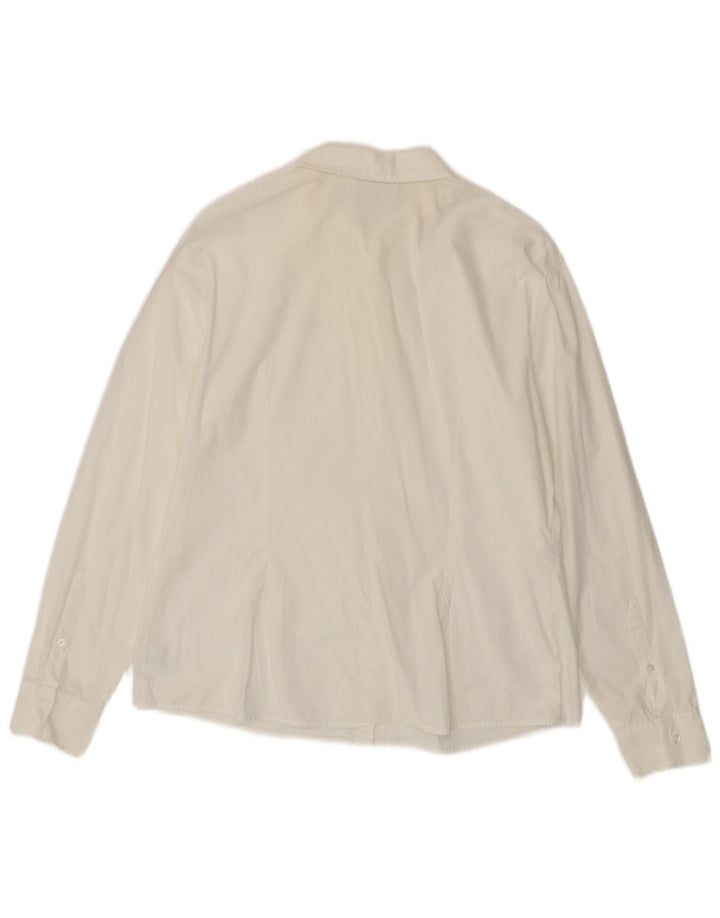 Camicia da donna Lacoste taglia 42 grande cotone bianco