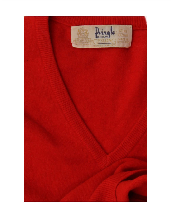 PRINGLE Maglione corto da donna oversize con scollo a V IT 40 piccolo rosso