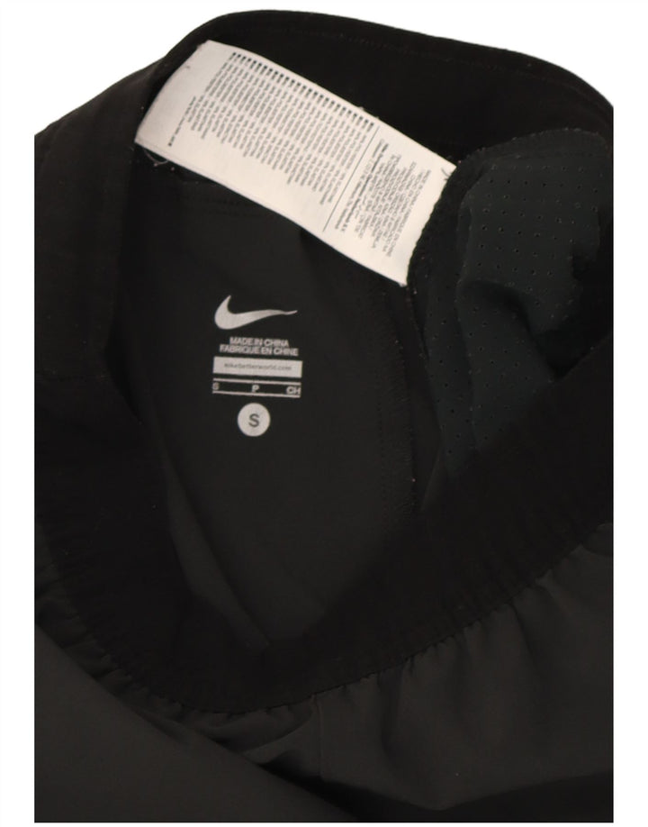 Pantaloncini sportivi grafici Nike da uomo piccoli in poliestere color block nero