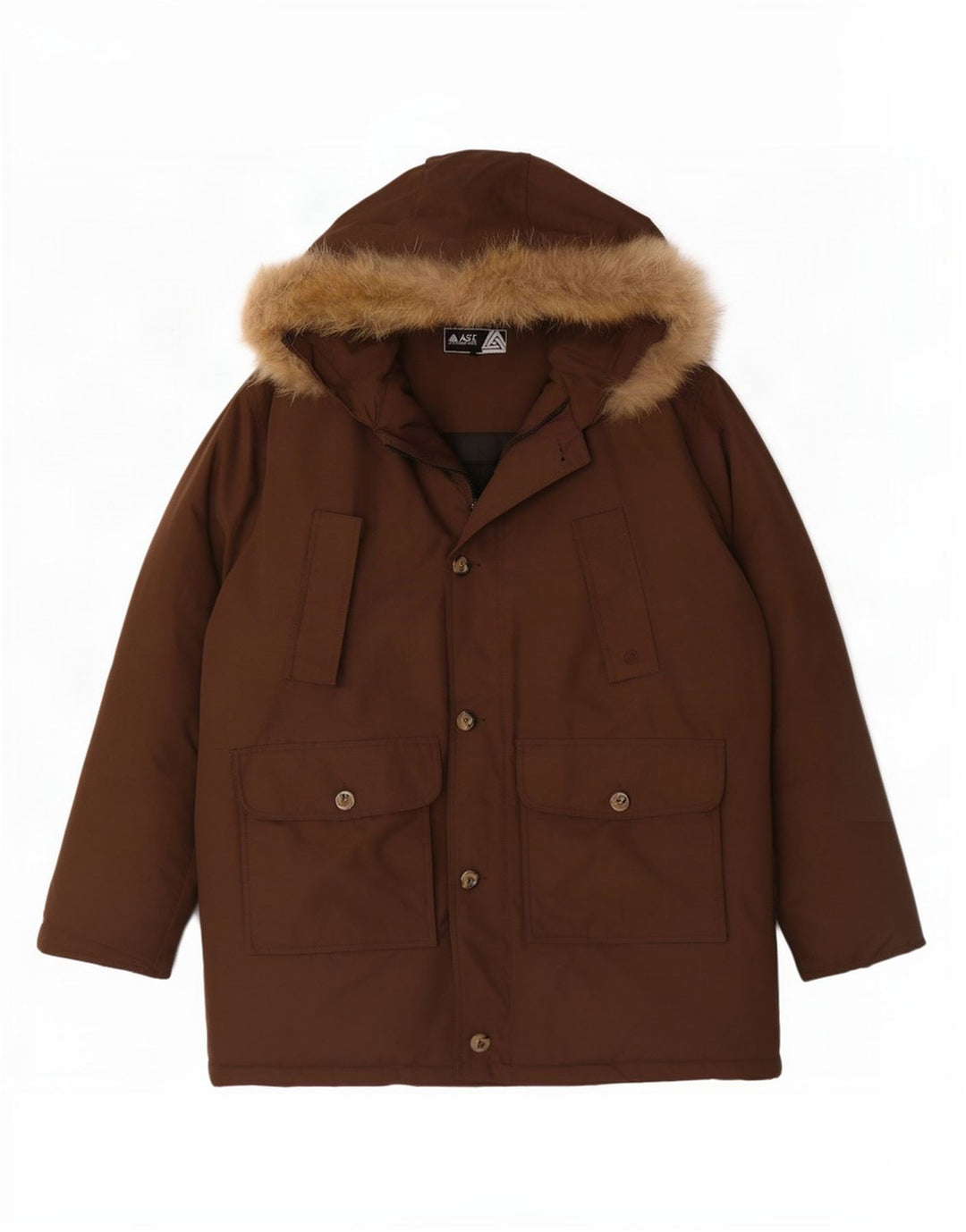Astrolabio Piumino Uomo con Cappuccio IT 52 XL Marrone Poliammide