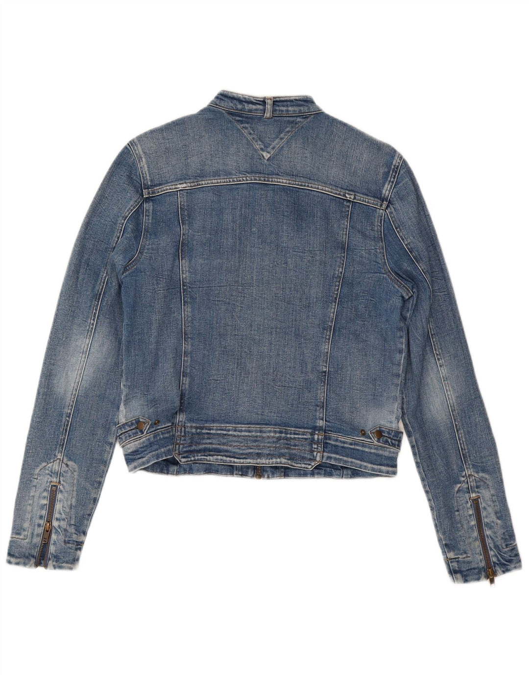 Giacca in denim da donna Tommy Hilfiger UK 14 grande cotone blu