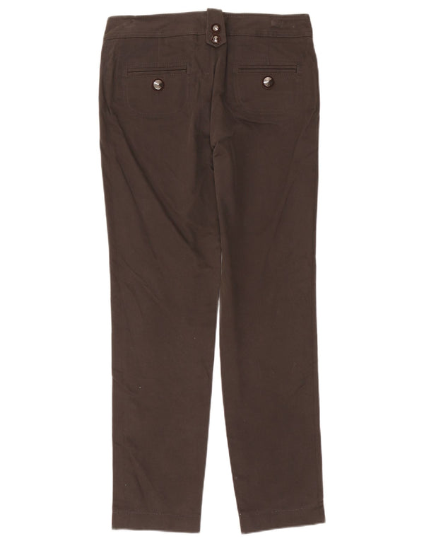 Fay Pantaloni casual slim da donna IT 42 Medio W30 L28 Marrone Cotone