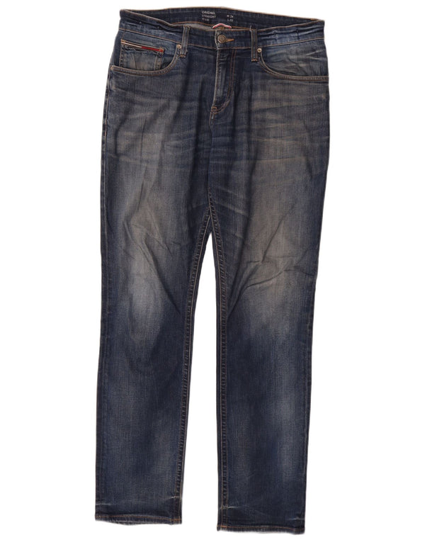 Tommy Hilfiger Uomo Ryan Original Fit Jeans dritti W34 L32 Cotone blu