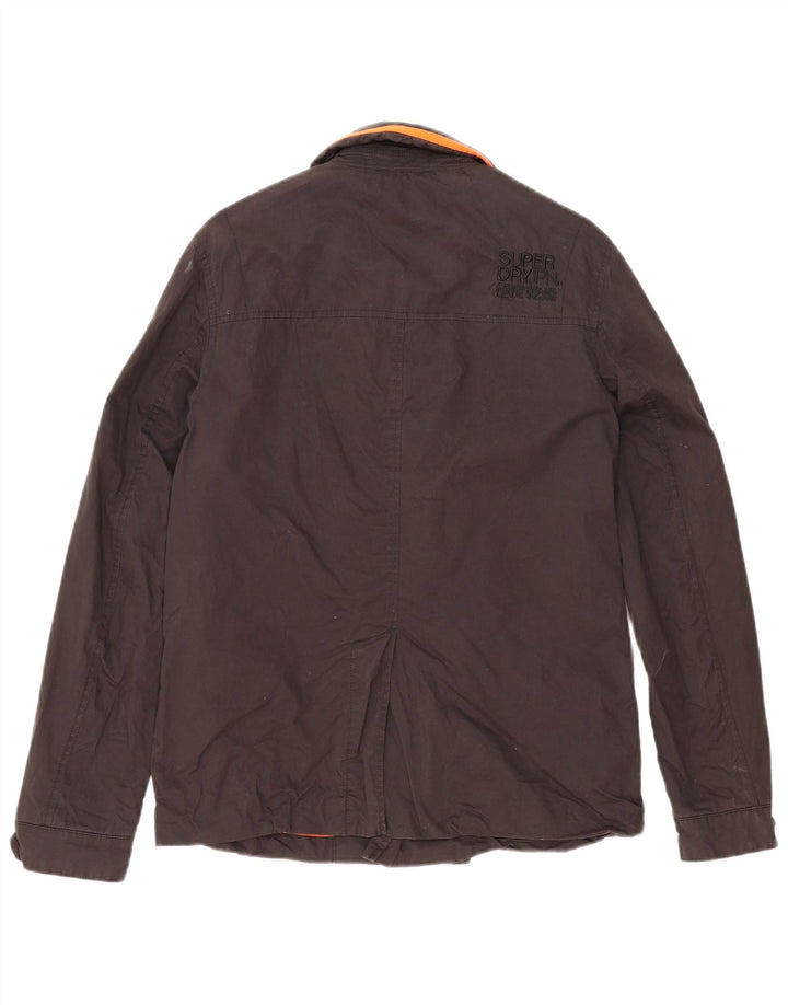 Cappotto da marinaio da donna Superdry UK 16 grande cotone nero