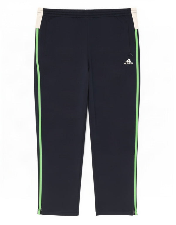 Pantaloni da tuta da uomo Adidas UK 42/44 Large Blu Navy Colourblock