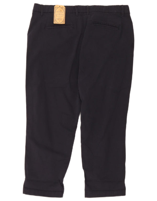 Pantaloni capri dritti da donna Fat Face UK 14 Large W34 L22 Blu navy