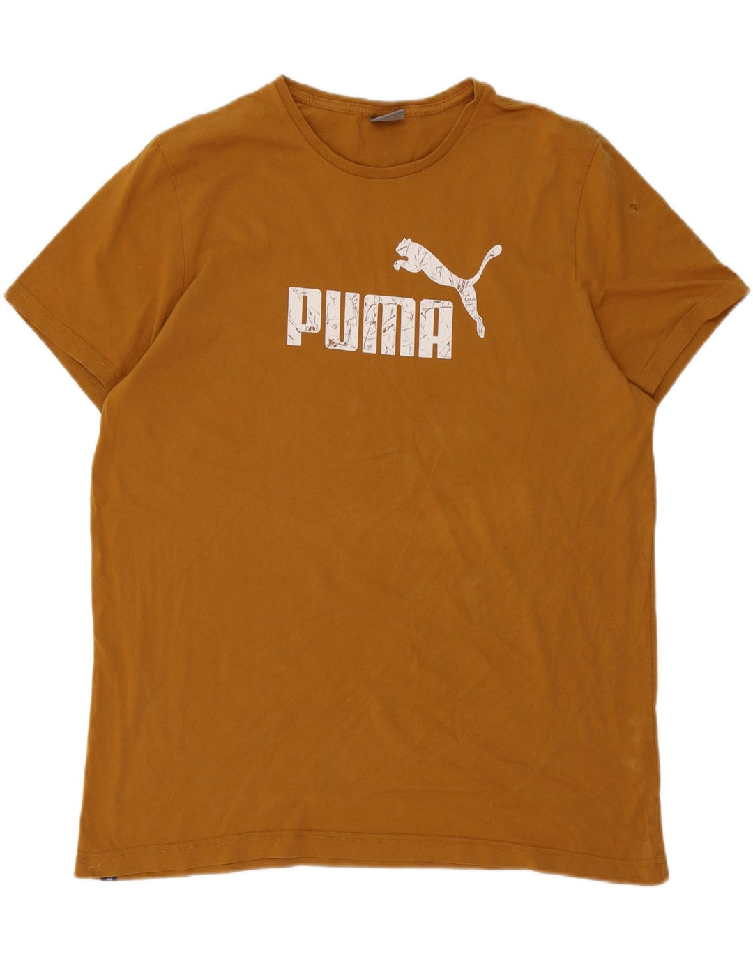T-shirt grafica da uomo Puma Top 2XL cotone marrone