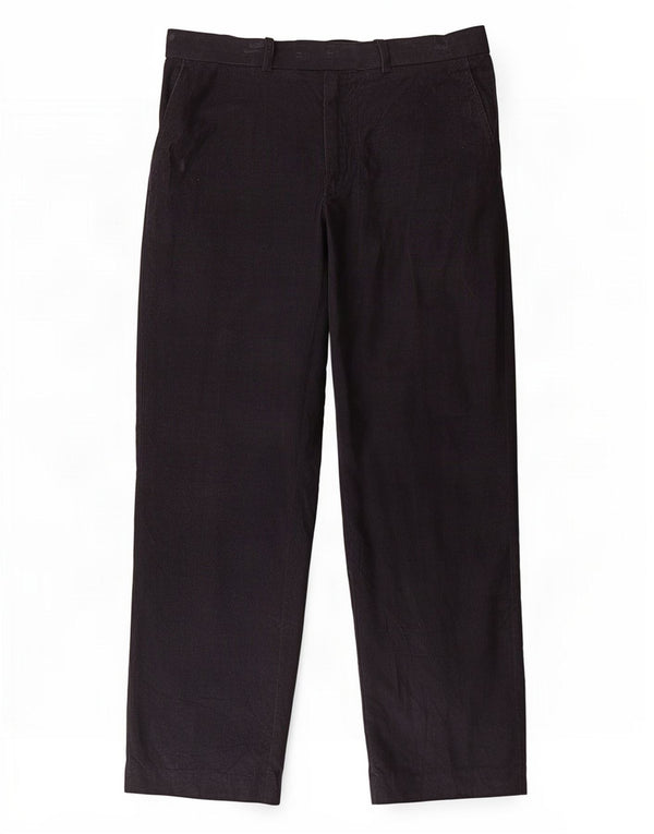 Pantaloni dritti in velluto a coste da uomo Marks & Spencer W36 L31 cotone blu navy