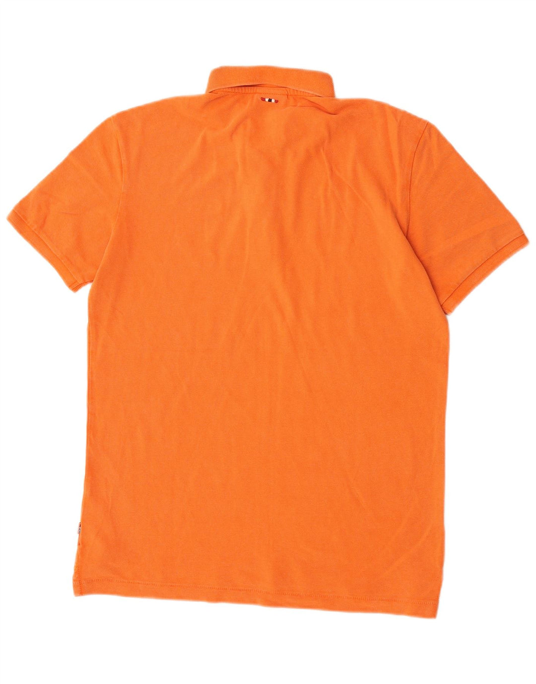 Polo da uomo Napapijri in cotone arancione medio