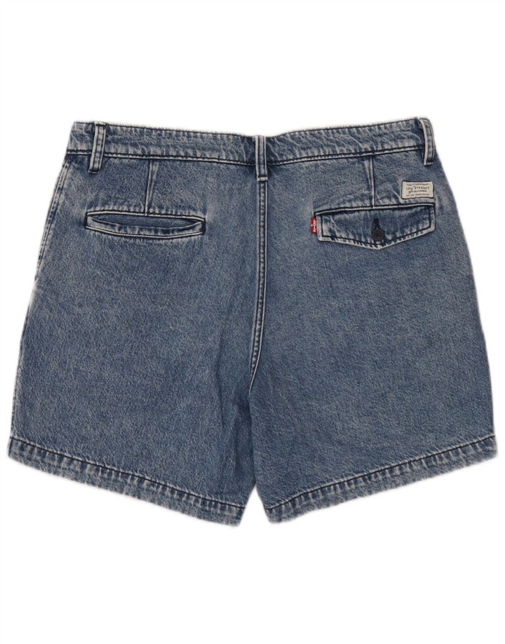 Pantaloncini chino in denim da donna Levi's W34 Large in cotone blu