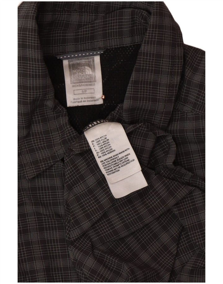 THE NORTH FACE Camicia da uomo piccola in nylon a quadri grigi