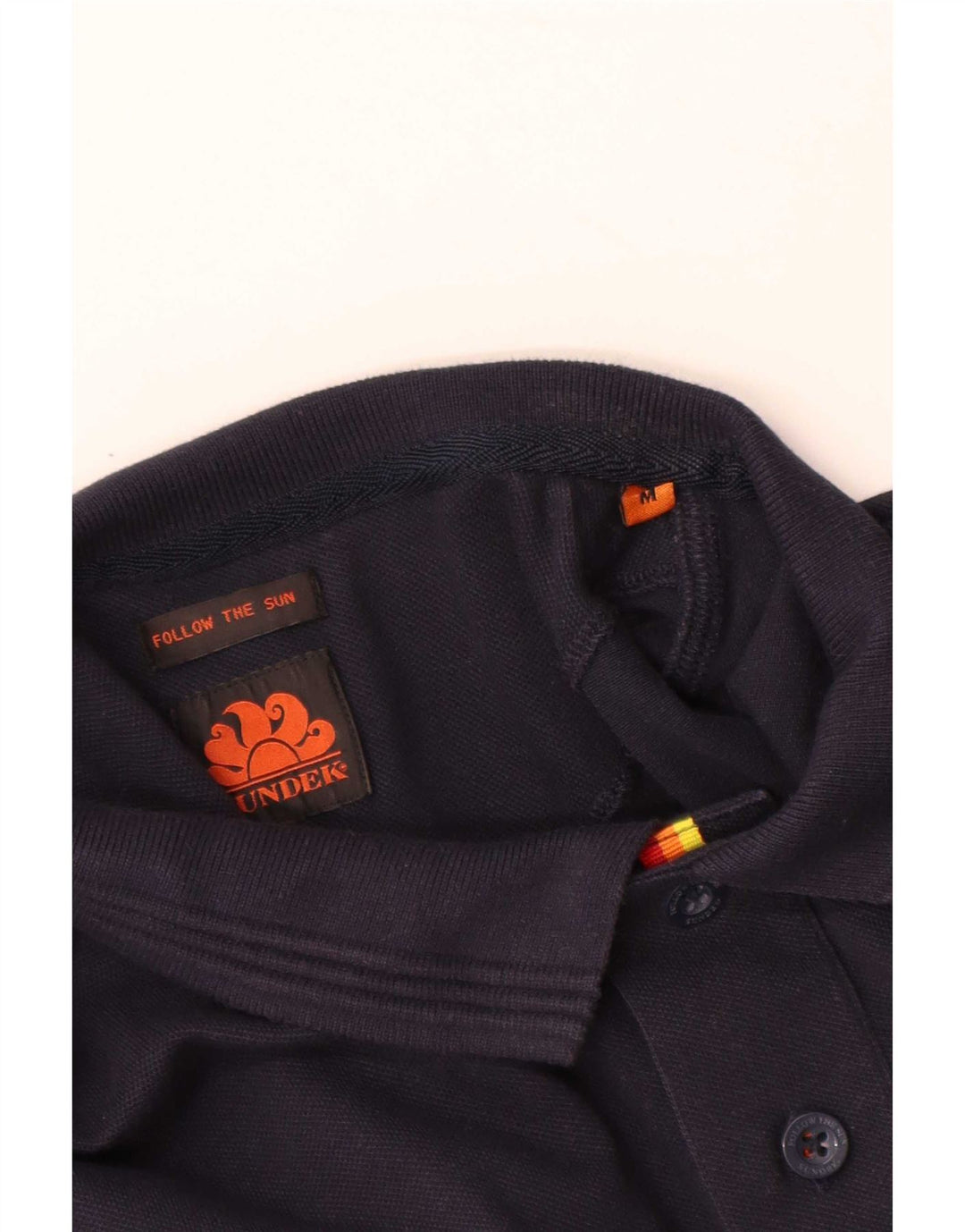 Polo da uomo Sundek in cotone blu navy medio