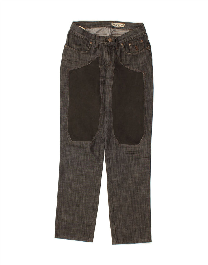 JECKERSON Womens Tapered Jeans W29 L30 Grey Cotton Vintage Jeckerson and Second-Hand Jeckerson from Messina Hembry 
