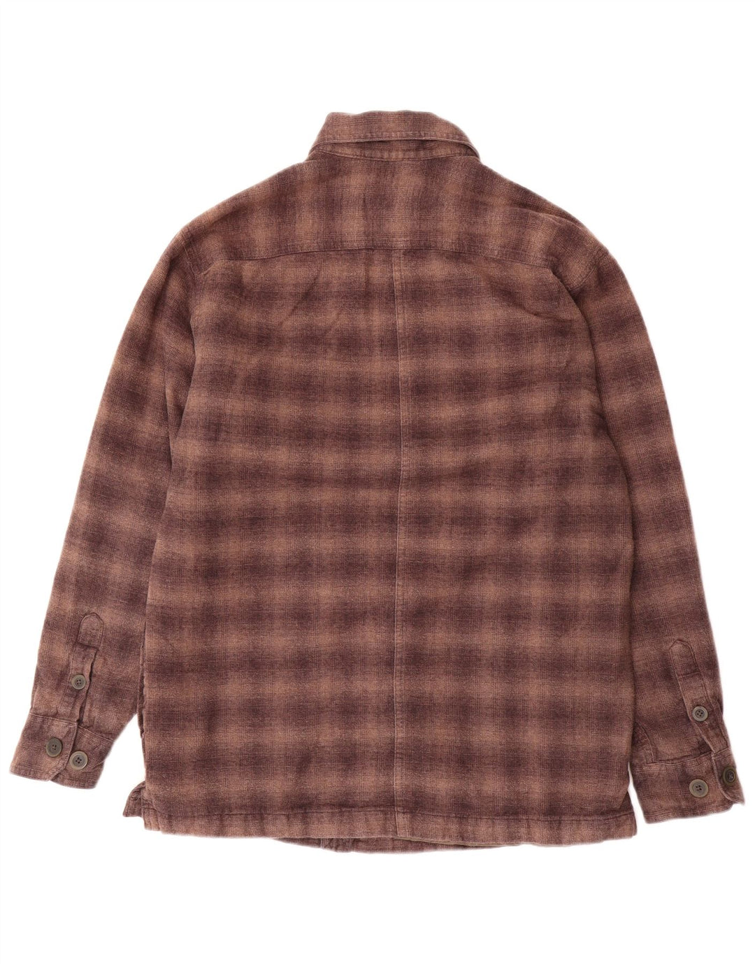 Camicia da uomo in flanella da boscaiolo IZOD piccola in cotone a quadri marrone