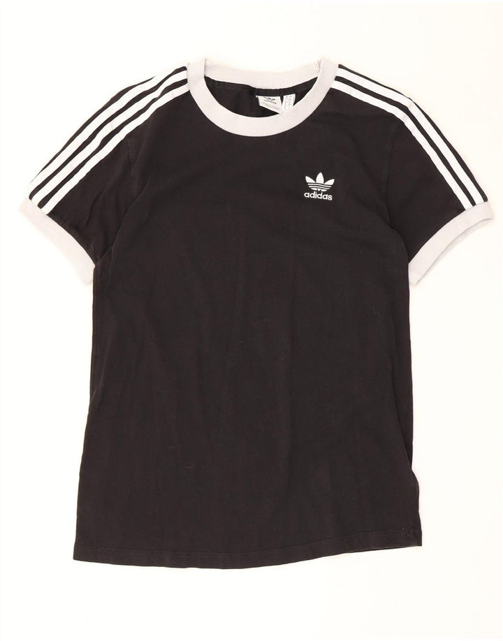T-shirt ADIDAS da donna Top UK 4 XS cotone nero