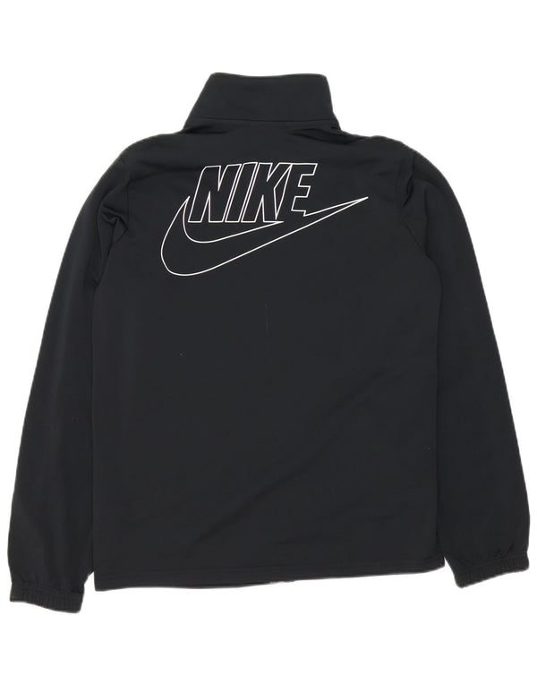 Giacca da ginnastica grafica da ragazzo Nike 13-14 anni XL poliestere nero