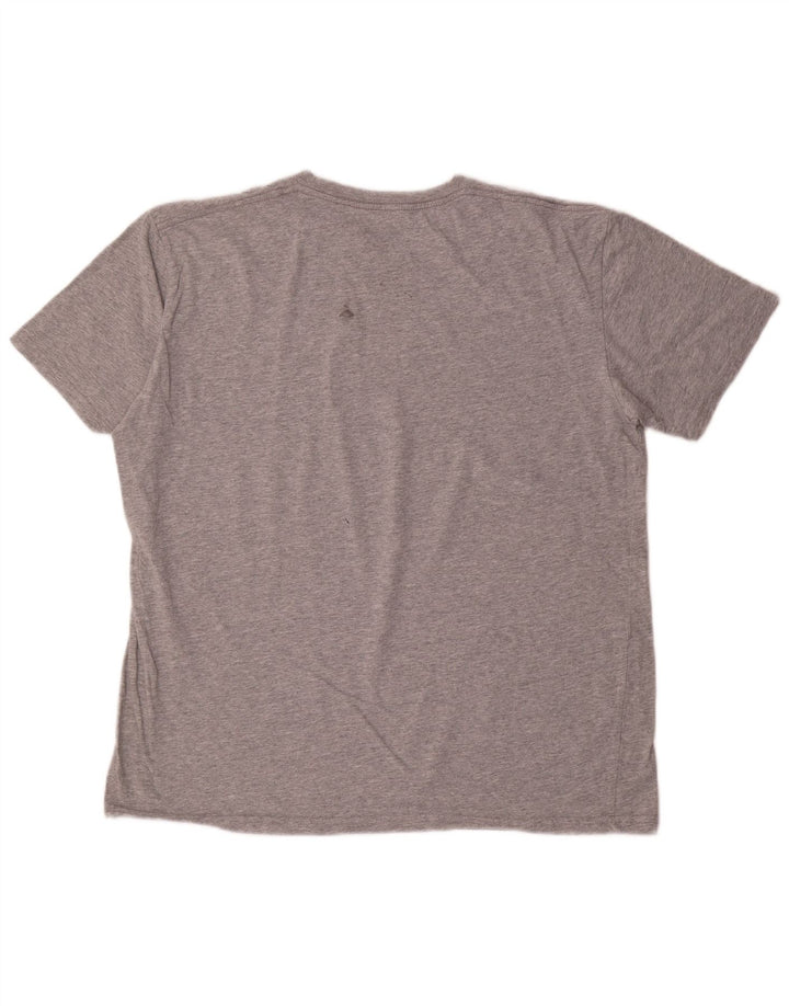 T-shirt grafica da uomo Volcom Top XL in cotone chiazzato grigio