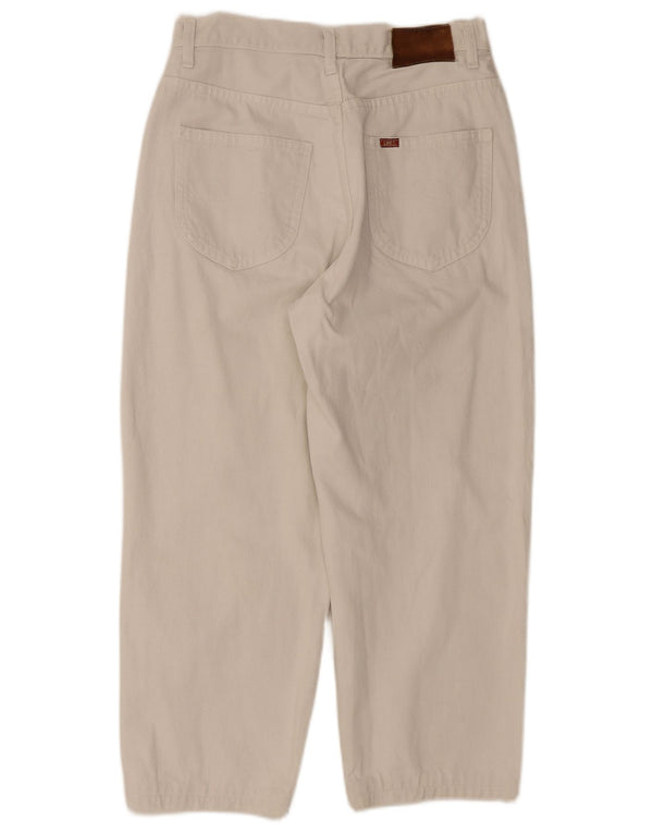 Jeans corti da uomo Lee Riders W33 L24 cotone bianco