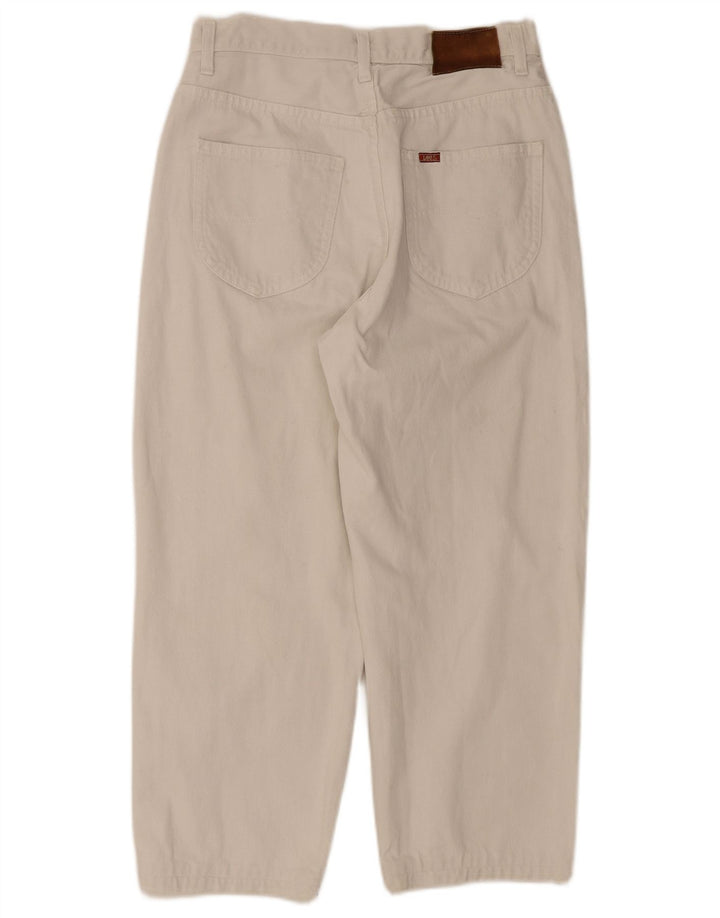 Jeans corti da uomo Lee Riders W33 L24 cotone bianco