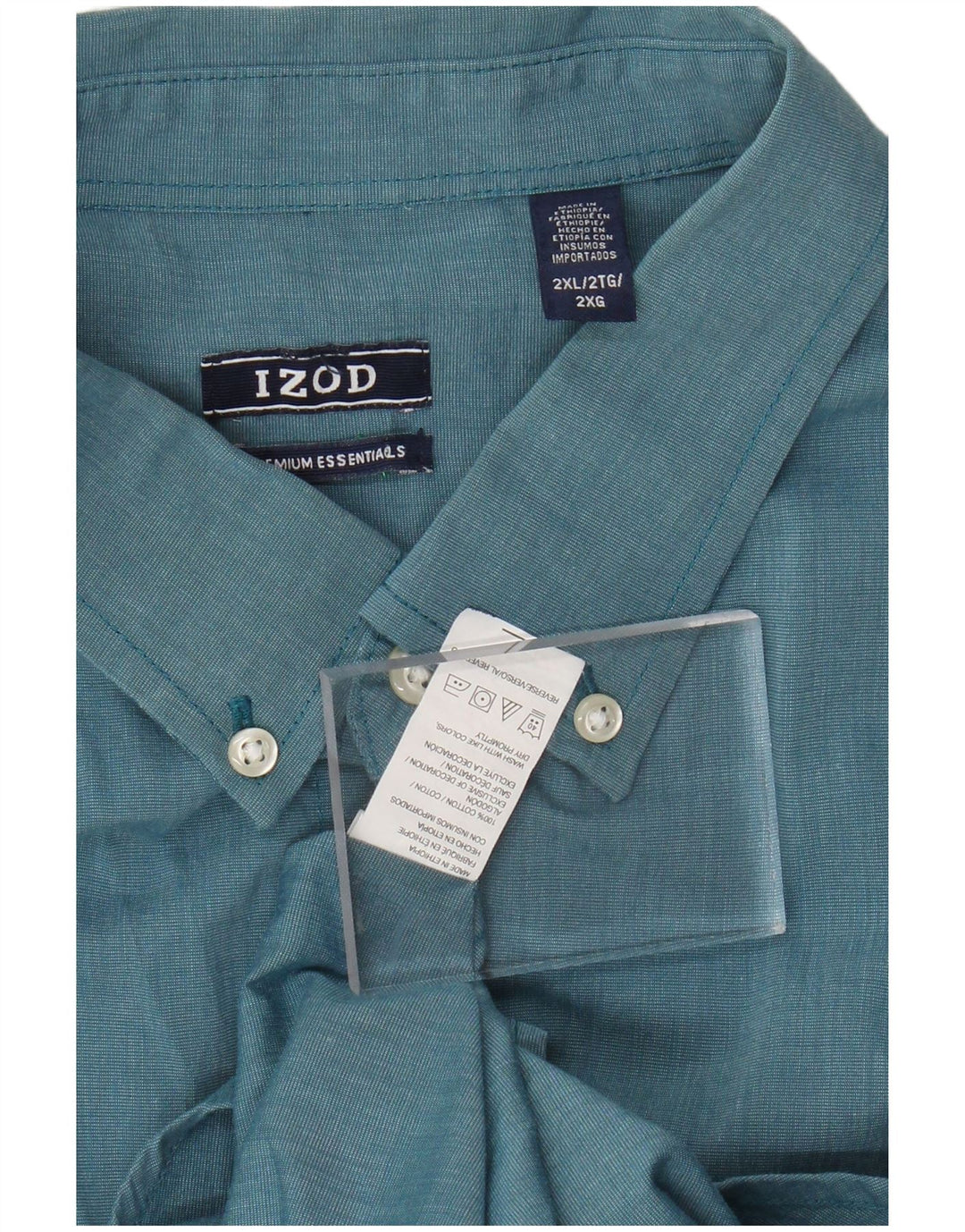 Camicia da uomo IZOD 2XL in cotone blu