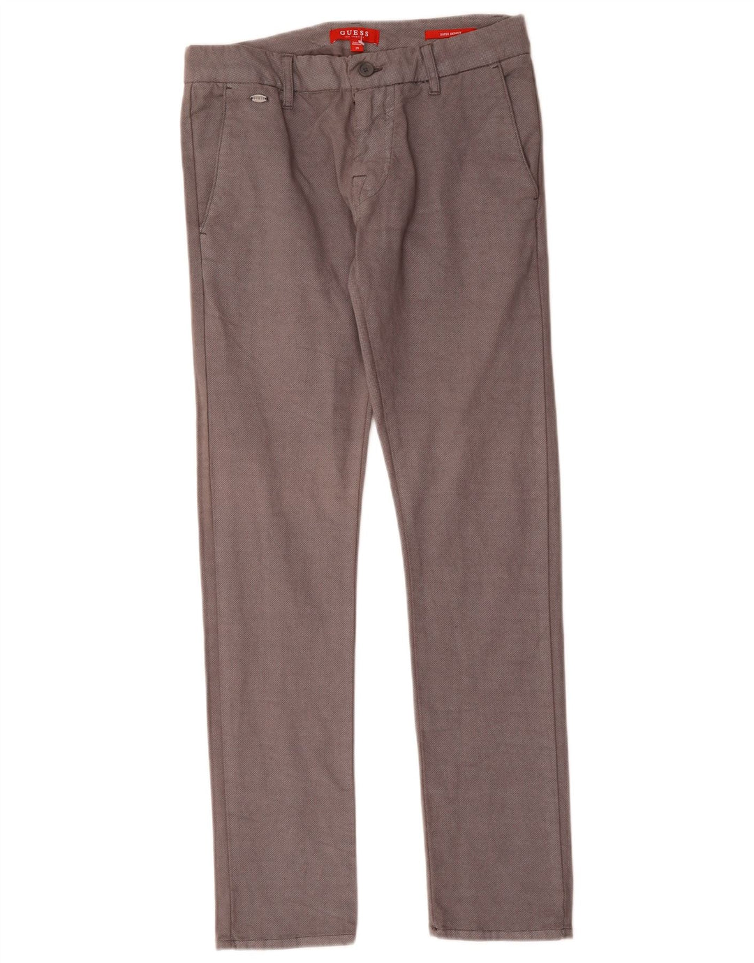 Pantaloni chino super skinny da uomo Guess W29 L31 Grigi