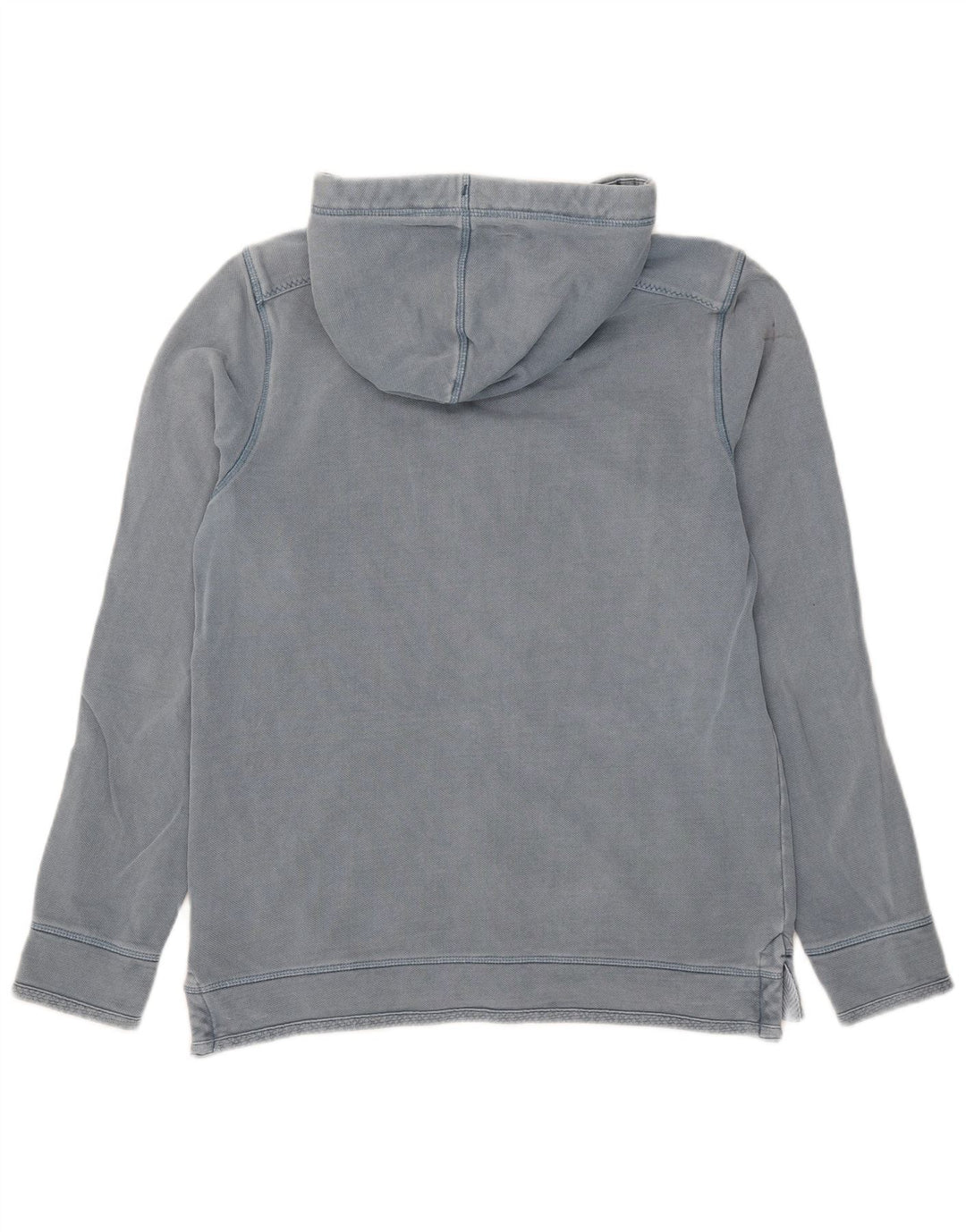 Maglione con cappuccio e zip da uomo Fat Face piccolo in cotone blu
