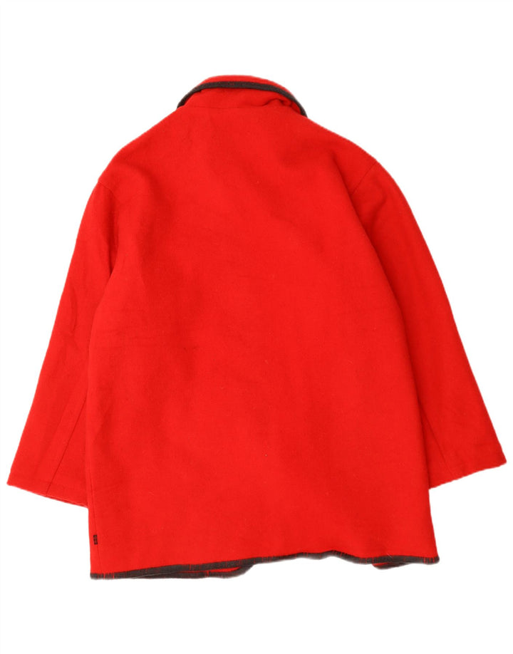 Cappotto oversize da donna Woolrich UK 14 Lana rossa media