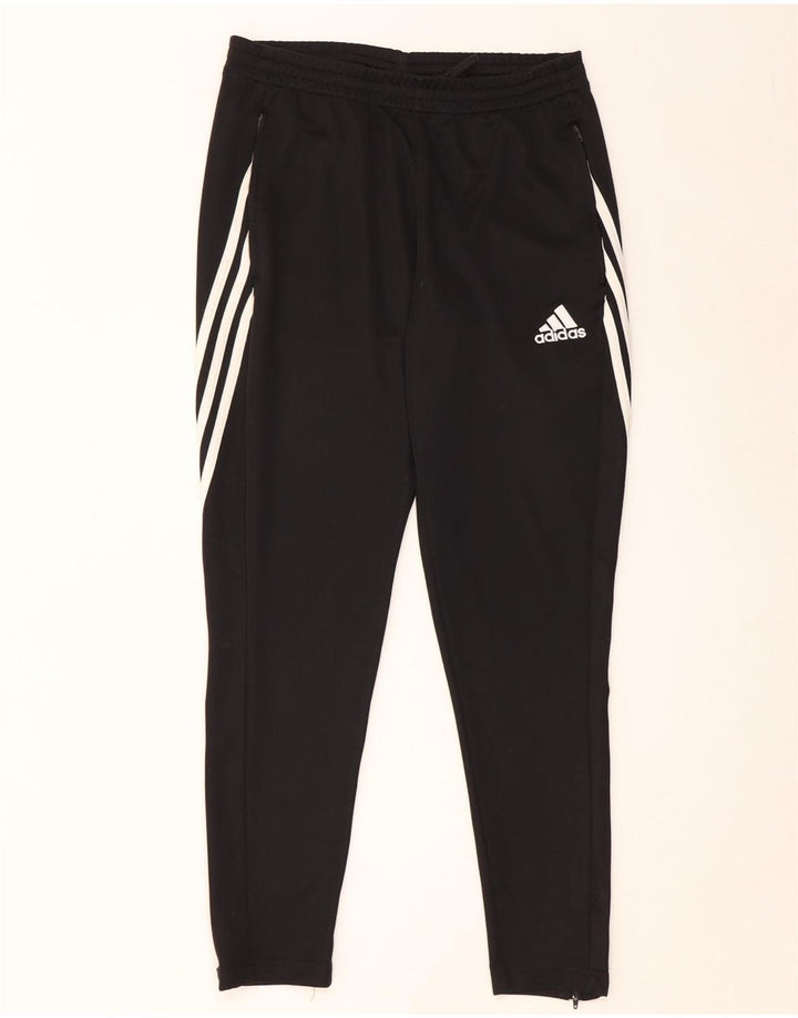Pantaloni da tuta Adidas Climalite da uomo medio poliestere nero