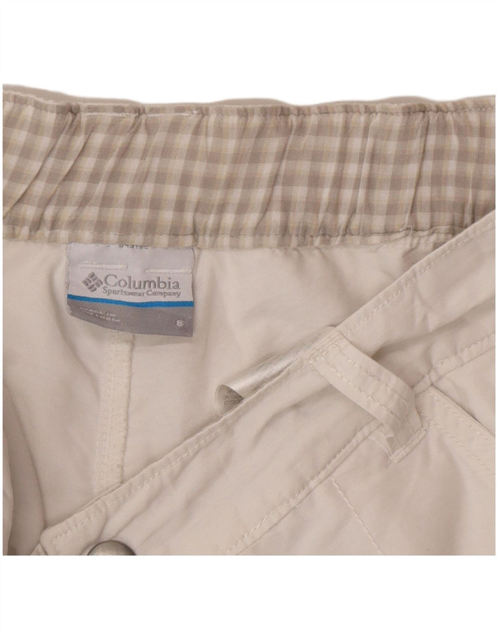 COLUMBIA Gonna pantalone da donna US 8 cotone bianco medio