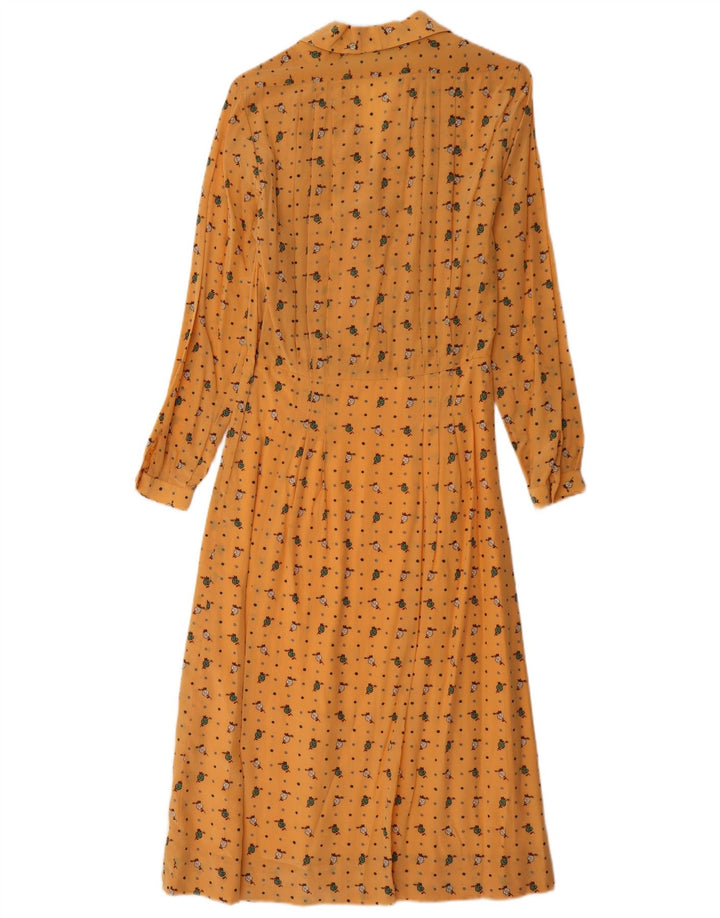 Abito camicia maxi pullover da donna Diavolo Rosa IT 42 Giallo medio floreale