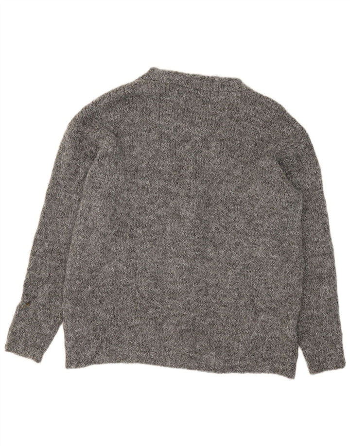 Maglione cardigan oversize da donna Zara UK 10 piccolo grigio