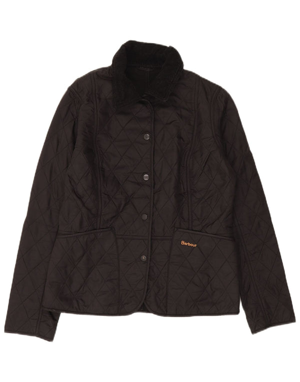 Giacca trapuntata da donna Barbour UK 10 Small nera in poliammide