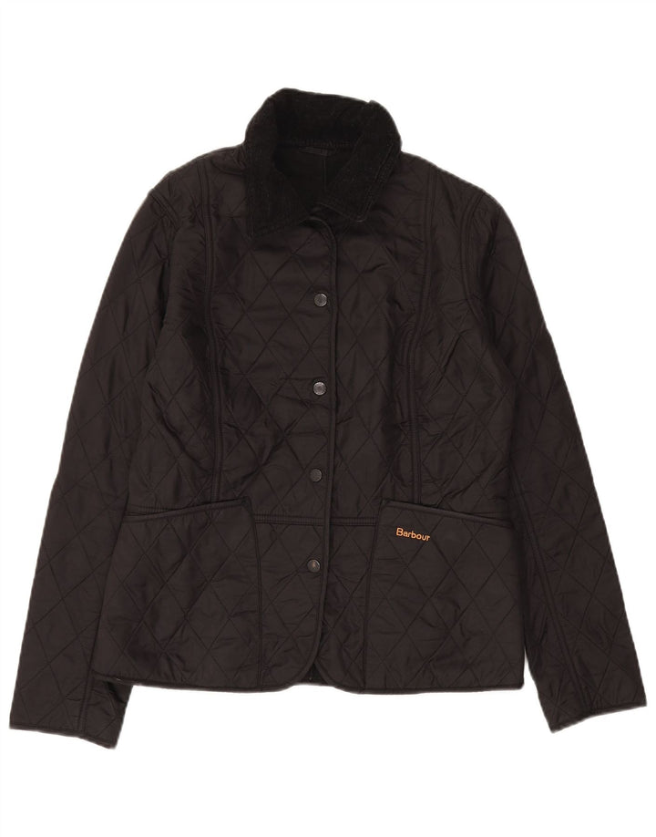 Giacca trapuntata da donna Barbour UK 10 Small nera in poliammide