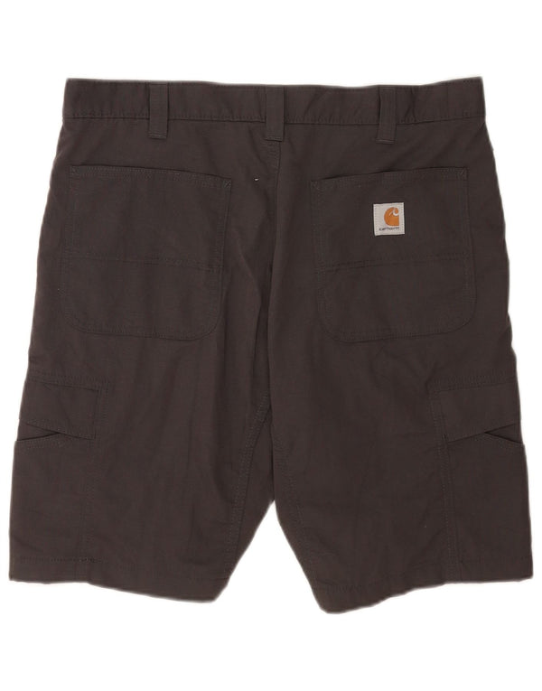 Carhartt Mens Relaxed Fit Cargo Shorts W36 Large Grey Cotton