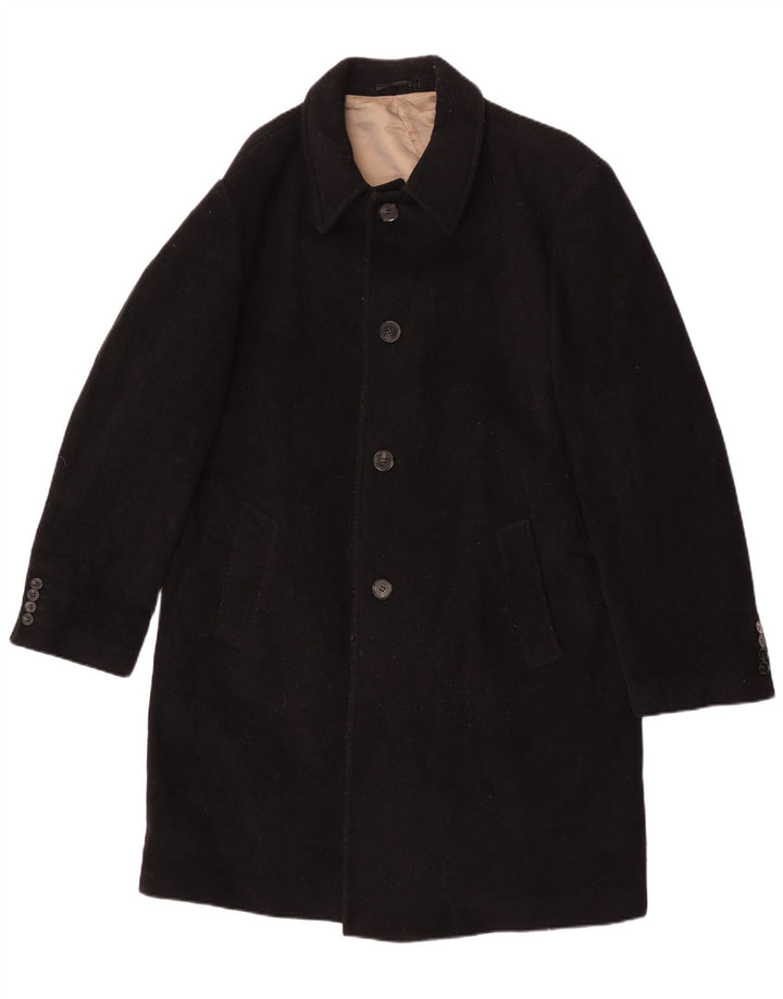 Cappotto da uomo Marks & Spencer UK 40 grande lana nera