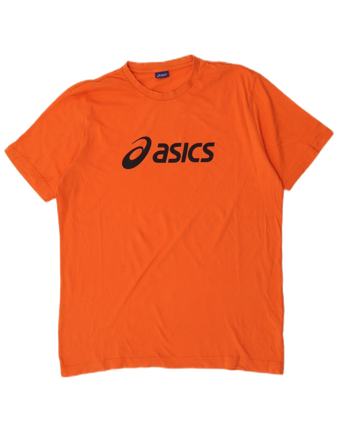T-shirt grafica da uomo Asics Top XL in cotone arancione