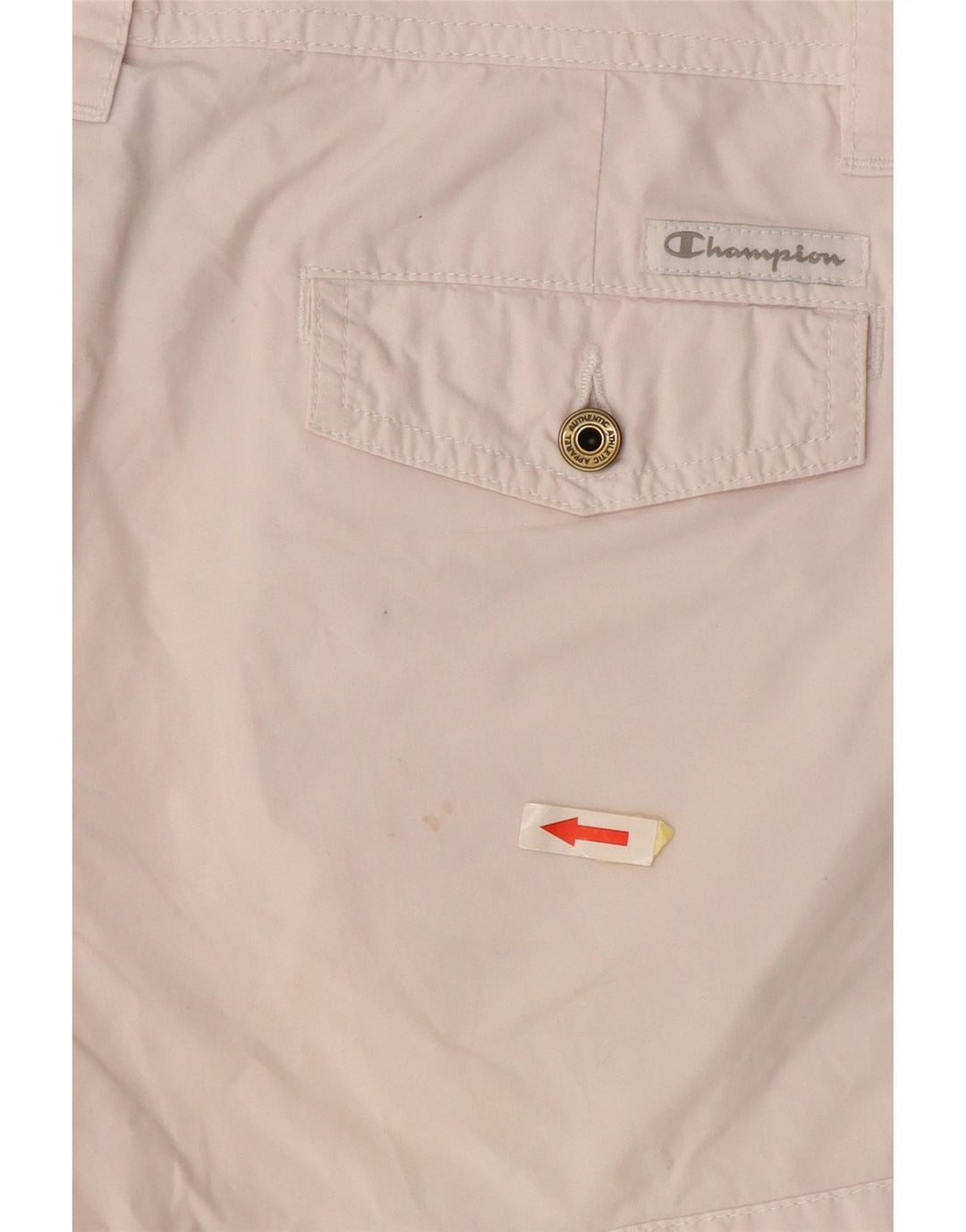 Pantaloncini casual da donna CHAMPION medi W30 in cotone bianco sporco