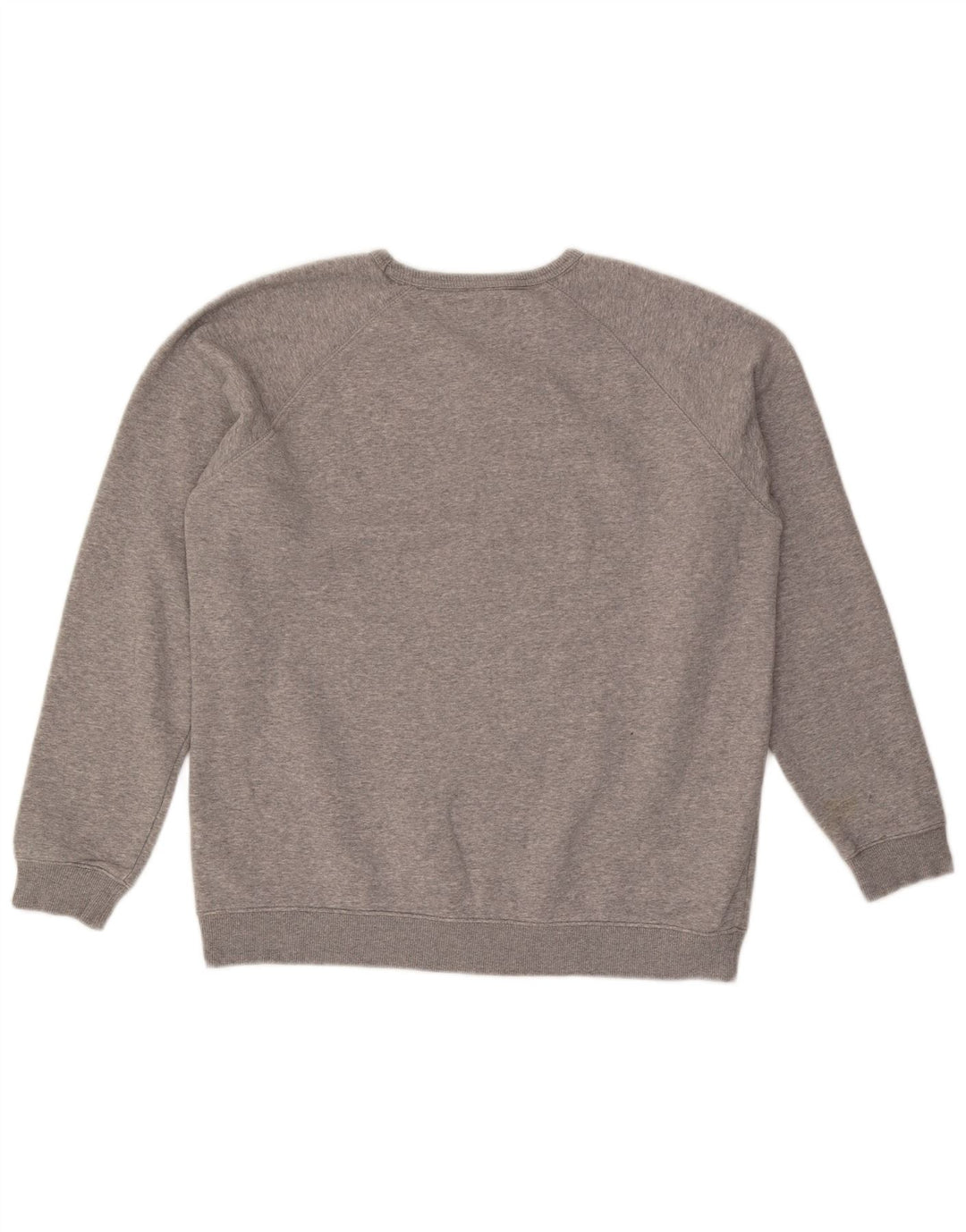 Felpa grafica da uomo ADIDAS, maglione grande, cotone chiazzato grigio