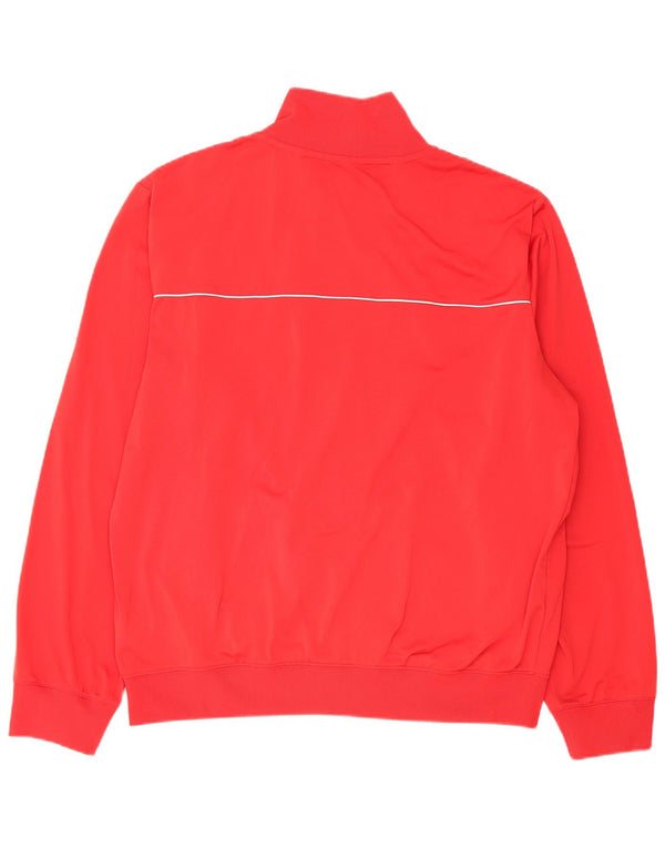 Giacca da tuta da uomo Nike Large rossa in poliestere