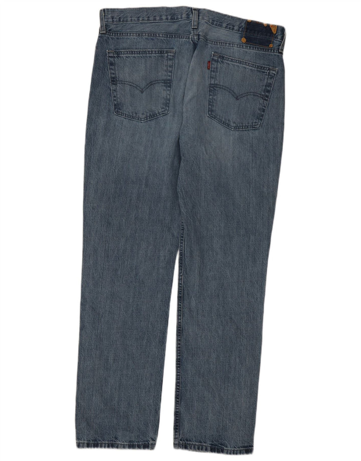 Jeans dritti da uomo Levi's W36 L32 in cotone blu