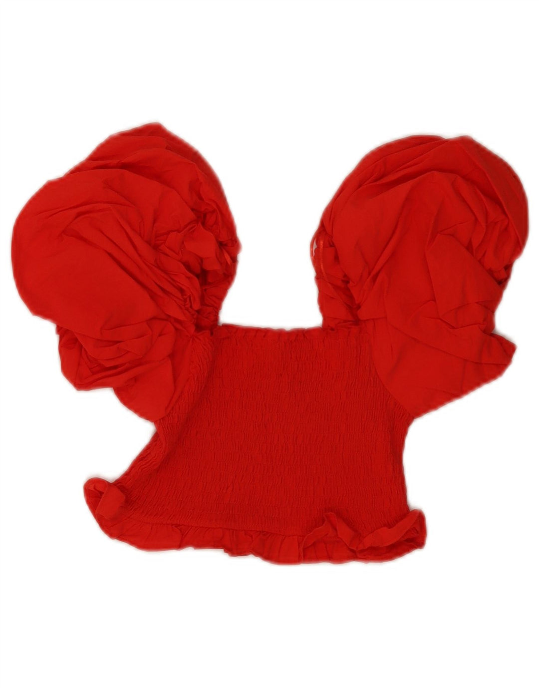 Top corto da donna Zara con spalle scoperte UK 8 piccolo rosso