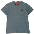 T-shirt da uomo Superdry Top grande blu screziato