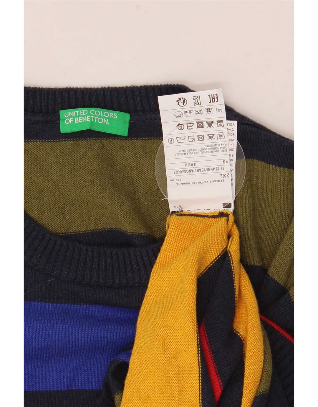 Maglione maglione girocollo da bambino Benetton 11-12 anni 2XL Multicolore