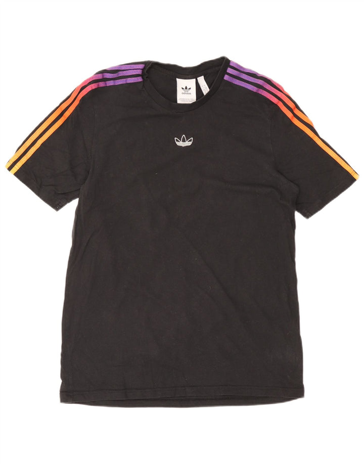 T-shirt Adidas da uomo Top Large in cotone nero