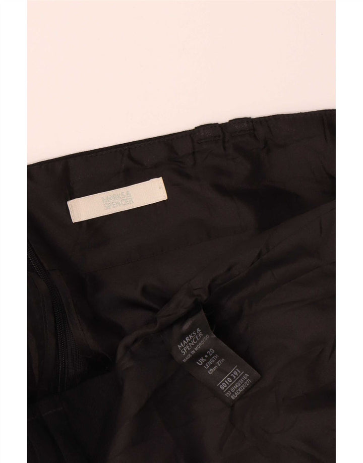 Gonna a tubino da donna Marks & Spencer UK 20 2XL W40 Poliestere nero