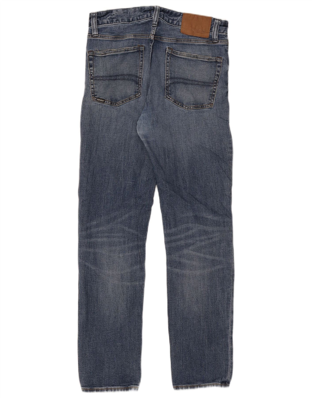 Jeans slim invecchiati da donna Superdry W30 L29 cotone blu